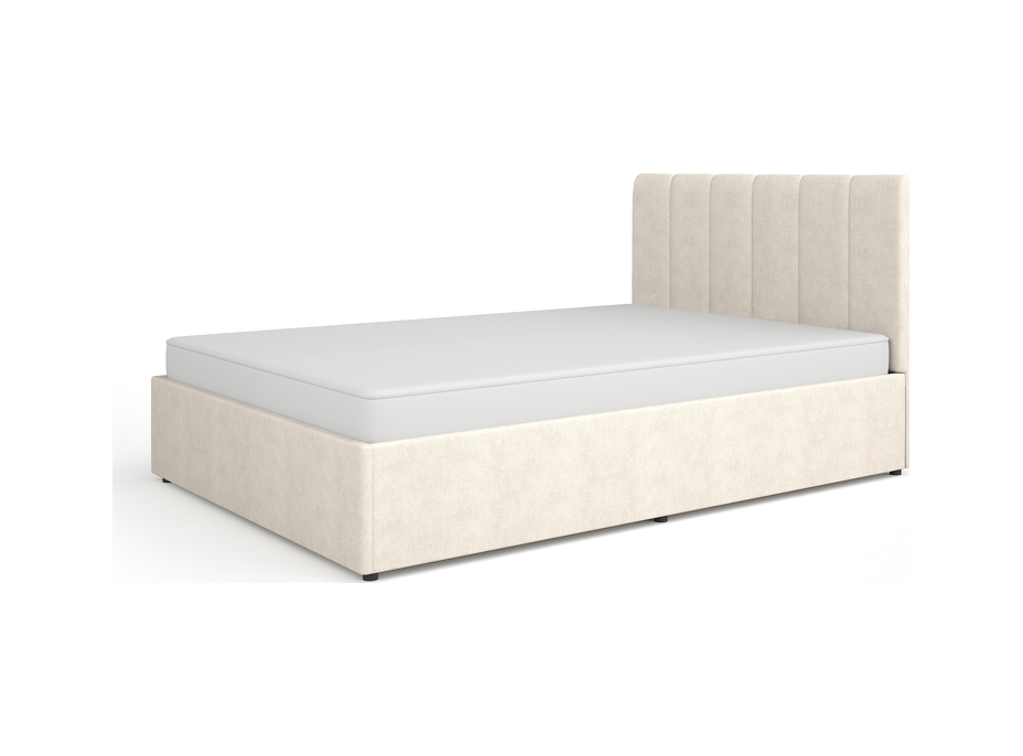 Postel MOSSA MO12 s úložným prostorem - 200x140 cm - krémová