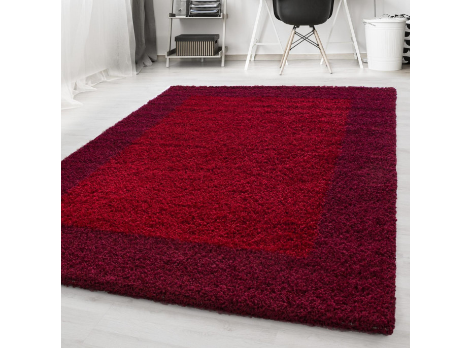Kusový koberec Life Shaggy 1503 red, 60x110 cm