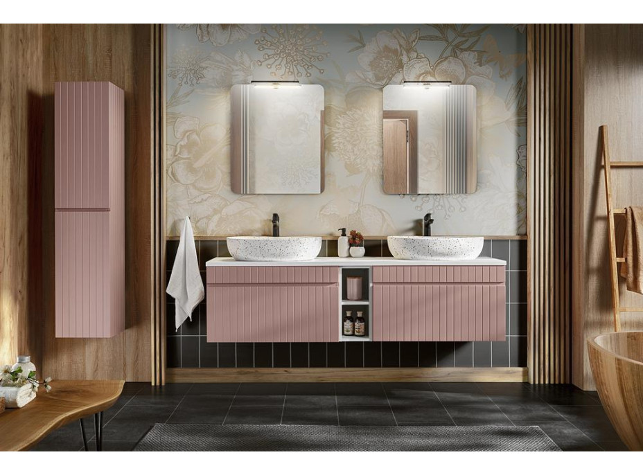 Koupelnová závěsná skříňka pod umyvadlo ICON - rose - 60 cm