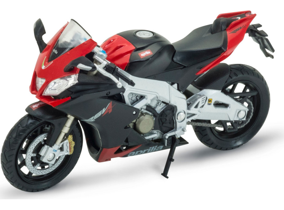 Welly Motocykl Aprilia RSV4 Factory 1:18 červený