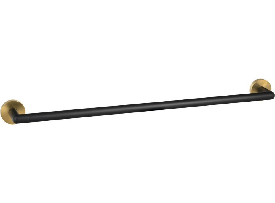 Sapho LARISSA držák ručníků 600mm, černá/zlato mat WS010BG