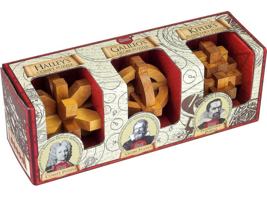 PROFESSOR PUZZLE Great Minds: Slavní muži 3v1