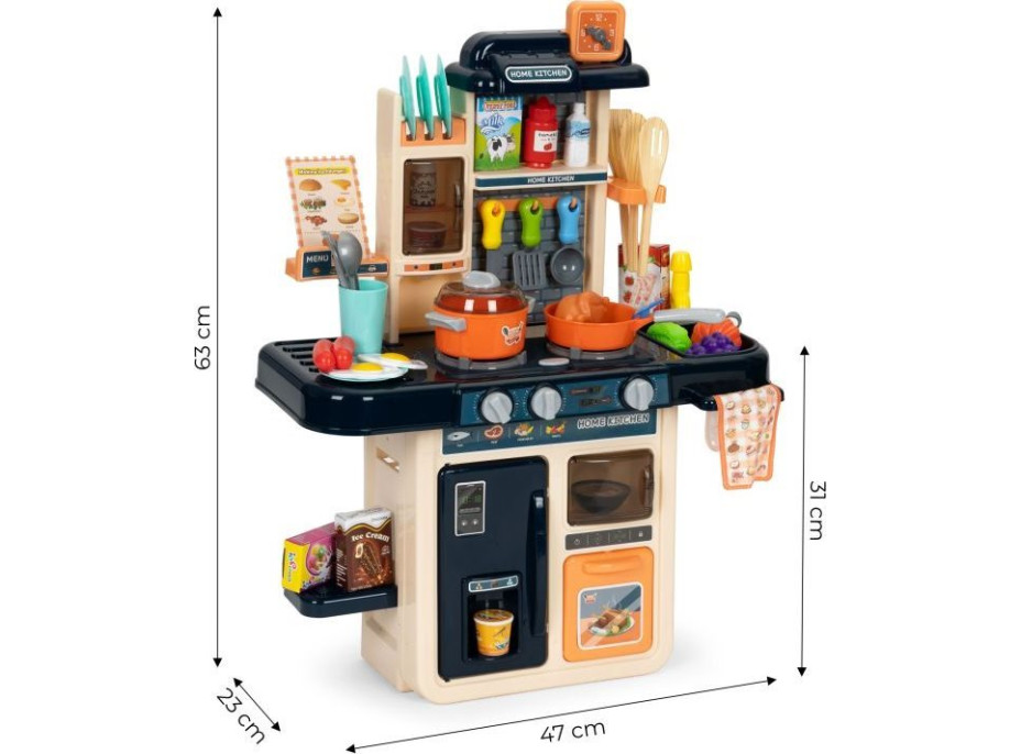 ECOTOYS Kuchyňka se zvuky a světly - modrá