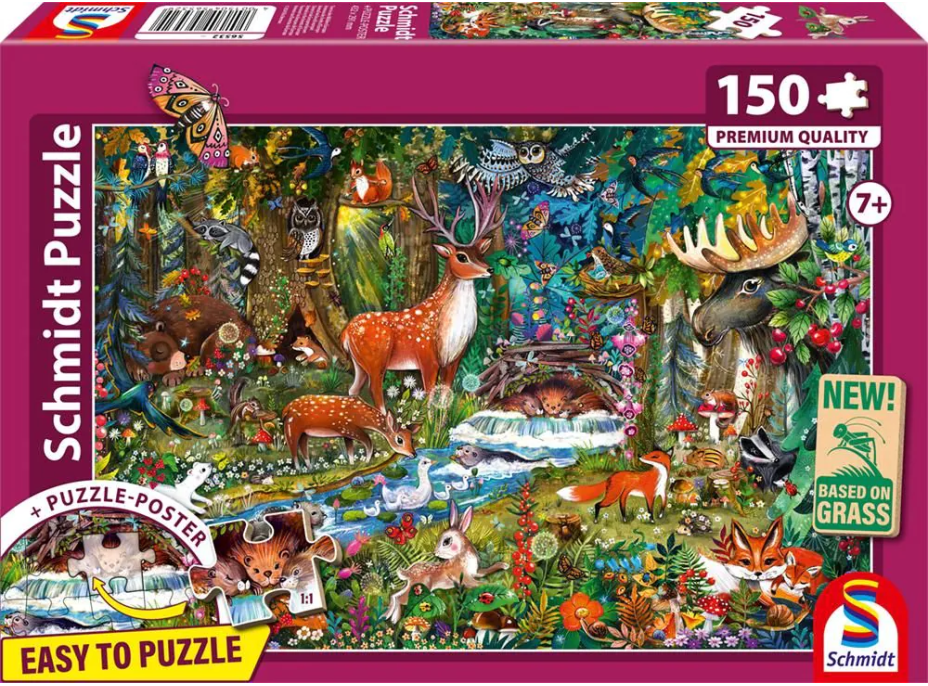 SCHMIDT Puzzle Lesní zvířátka 150 dílků