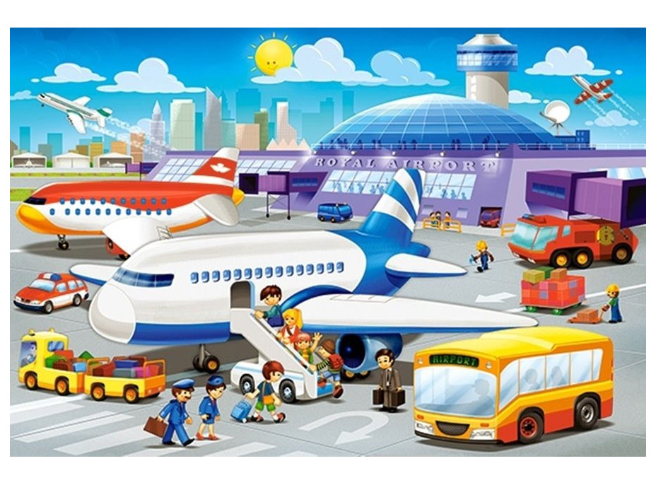 CASTORLAND Puzzle Na letišti MAXI 40 dílků