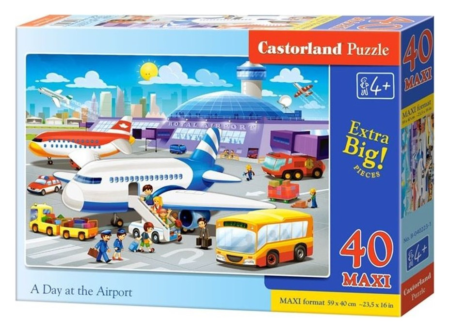 CASTORLAND Puzzle Na letišti MAXI 40 dílků