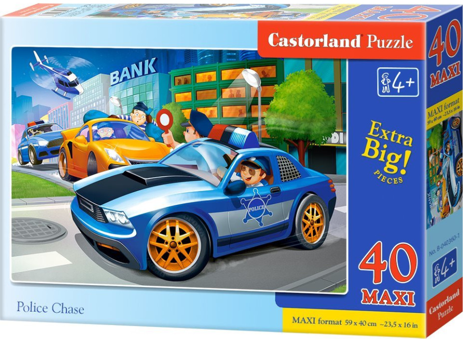CASTORLAND Puzzle Policejní zásah MAXI 40 dílků