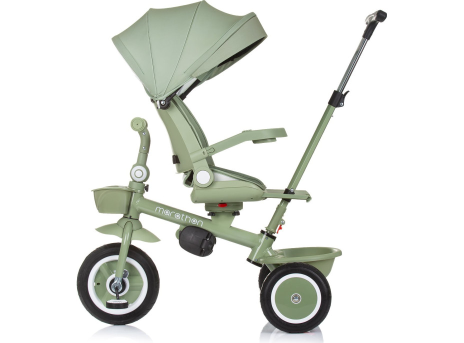 CHIPOLINO Tříkolka se stříškou Marathon 2v1 Pastel Green