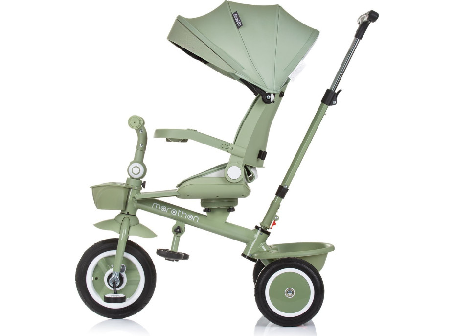 CHIPOLINO Tříkolka se stříškou Marathon 2v1 Pastel Green