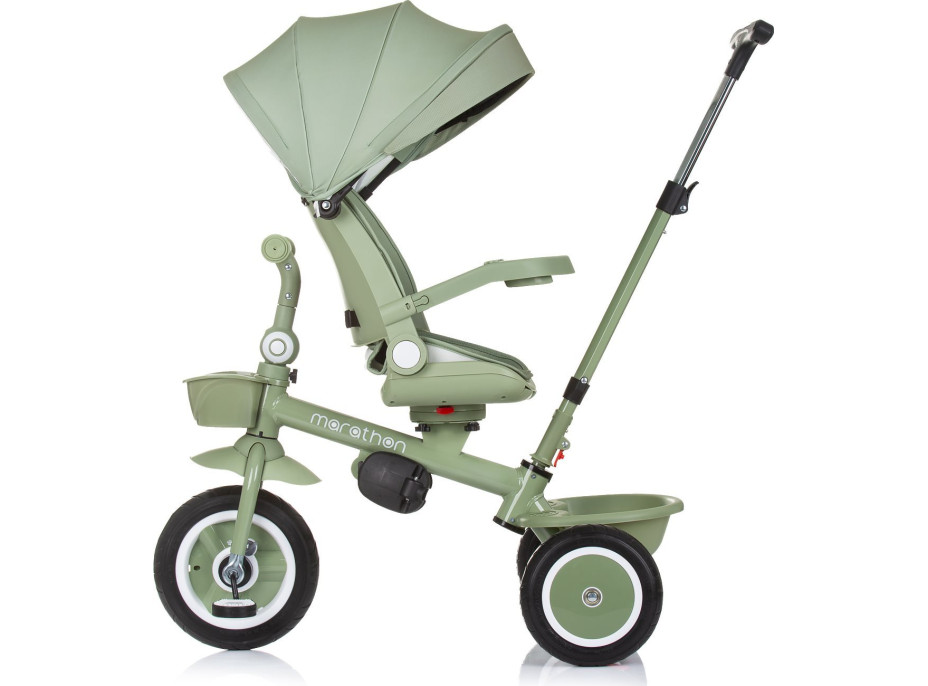 CHIPOLINO Tříkolka se stříškou Marathon 2v1 Pastel Green
