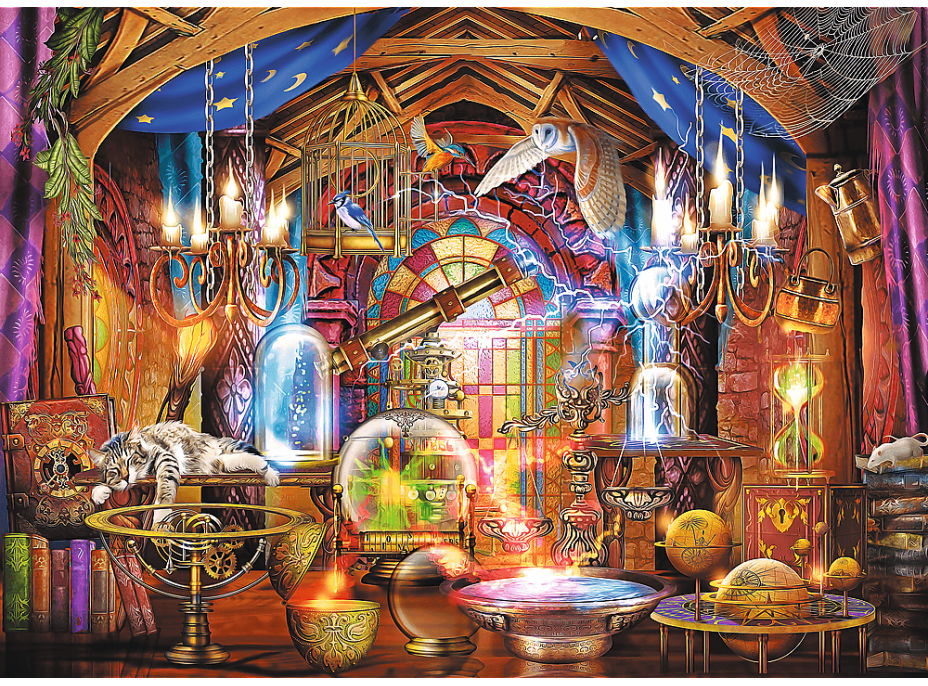 TREFL Dřevěné puzzle Magická komnata 1000 dílků
