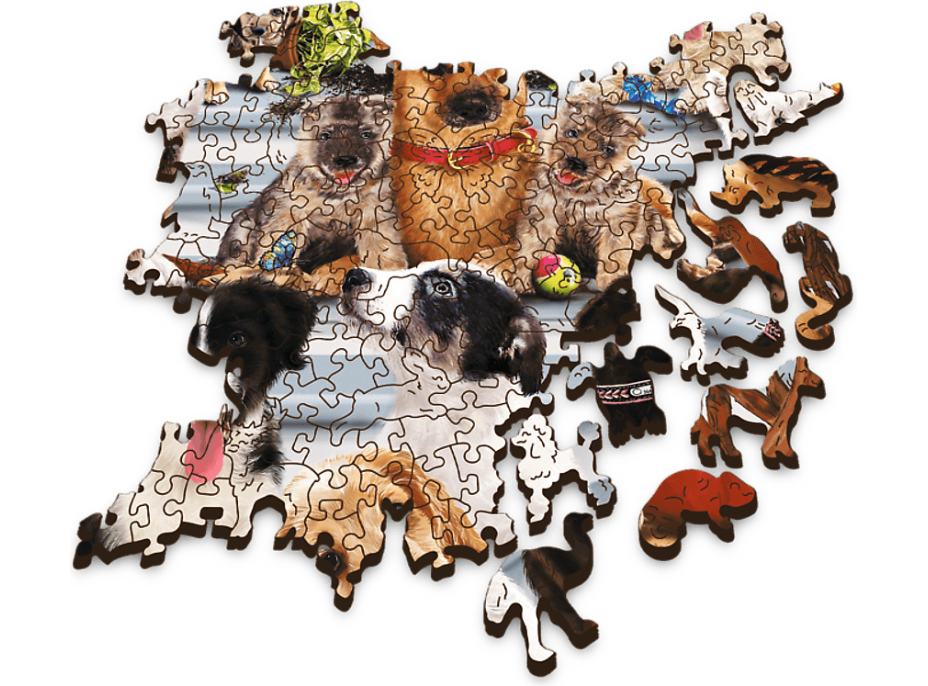 TREFL Dřevěné puzzle Psí přátelství 1000 dílků