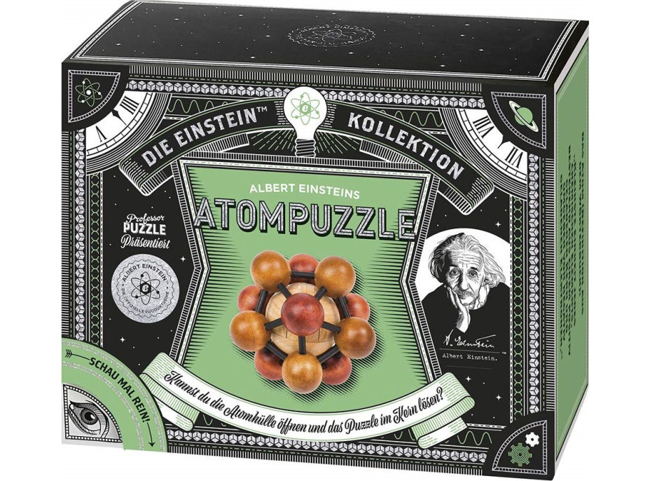 PROFESSOR PUZZLE Dřevěný hlavolam Atom