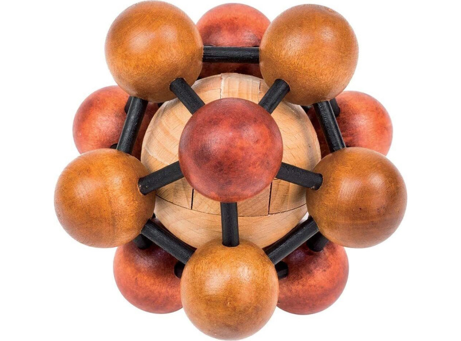 PROFESSOR PUZZLE Dřevěný hlavolam Atom