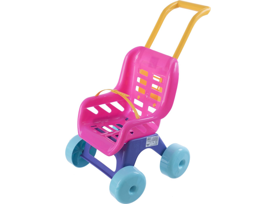 TEDDIES Kočárek pro panenky Buggy Sport růžovo-fialový 1ks (mix)