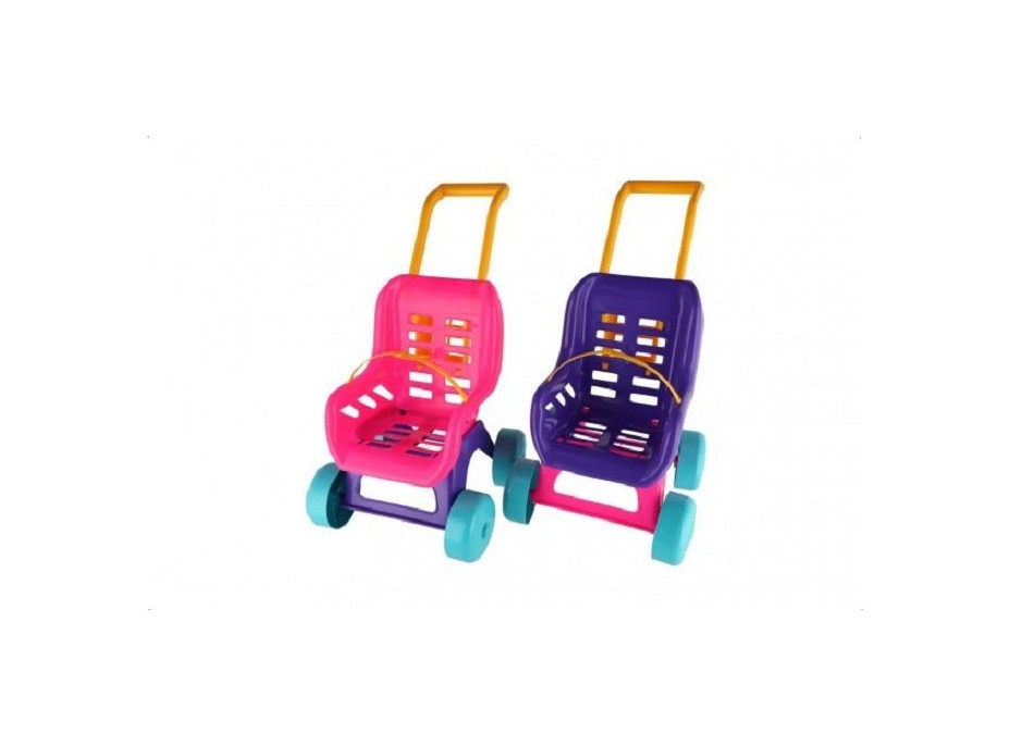 TEDDIES Kočárek pro panenky Buggy Sport růžovo-fialový 1ks (mix)