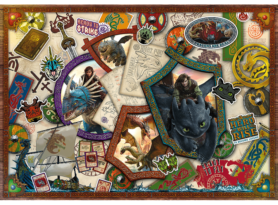 TREFL Puzzle Jak vycvičit draka 1000 dílků