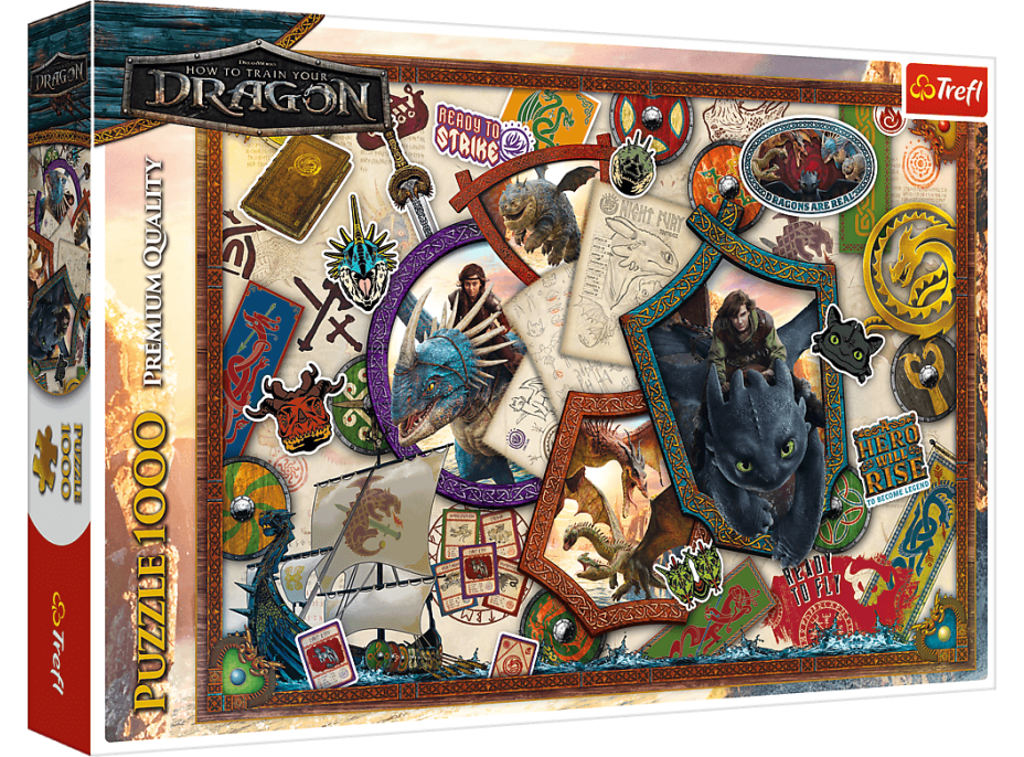 TREFL Puzzle Jak vycvičit draka 1000 dílků