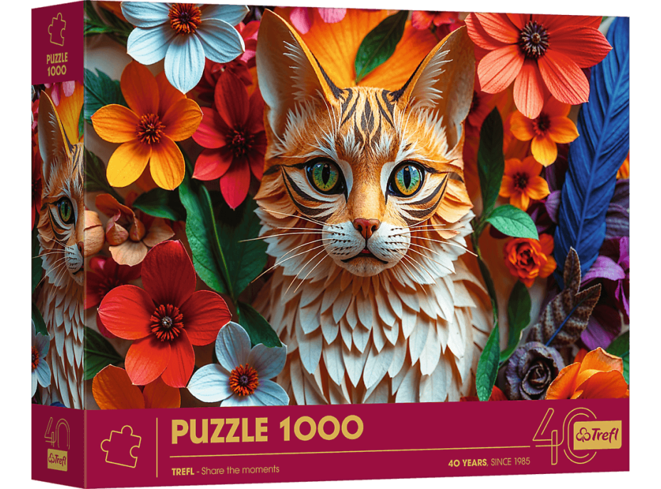 TREFL Puzzle Paper Art: Kočka 1000 dílků