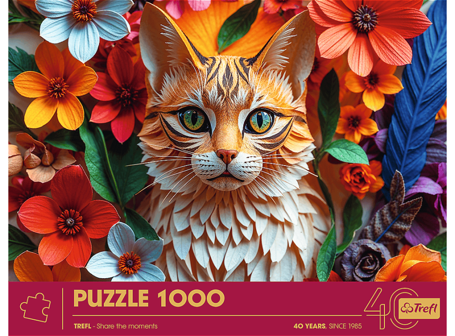 TREFL Puzzle Paper Art: Kočka 1000 dílků