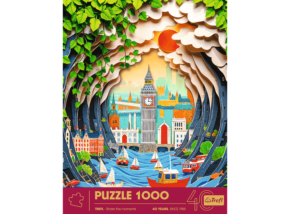TREFL Puzzle Paper Art: Londýn 1000 dílků