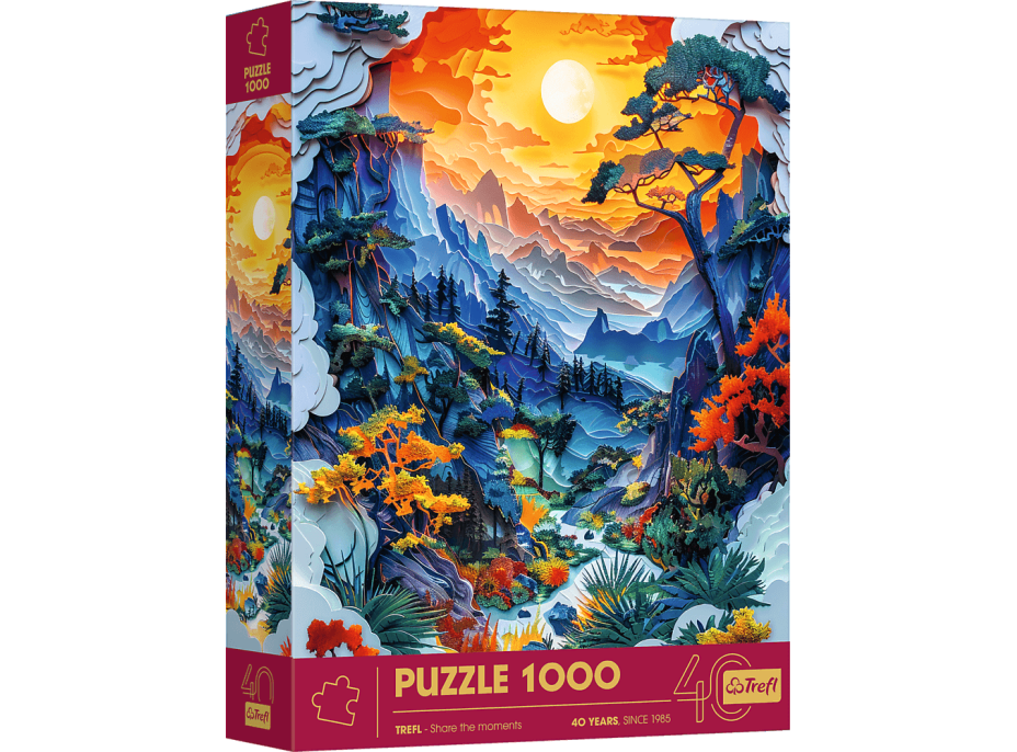 TREFL Puzzle Paper Art: Údolí 1000 dílků