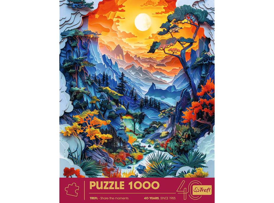 TREFL Puzzle Paper Art: Údolí 1000 dílků