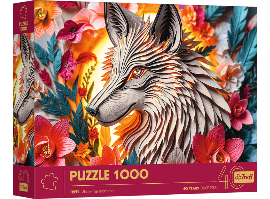 TREFL Puzzle Paper Art: Vlk 1000 dílků