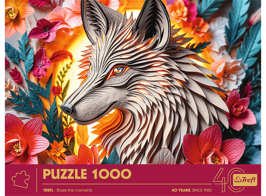 TREFL Puzzle Paper Art: Vlk 1000 dílků