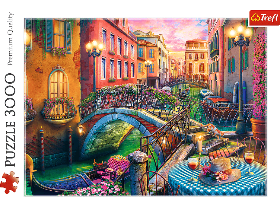 TREFL Puzzle Večer v Benátkách 3000 dílků