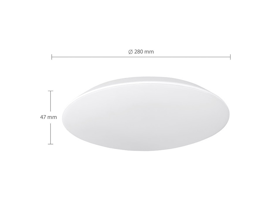 Solight LED osvětlení Adrano s ochranou proti vlhkosti, IP54, 18W, 1530lm, 3CCT, 28cm