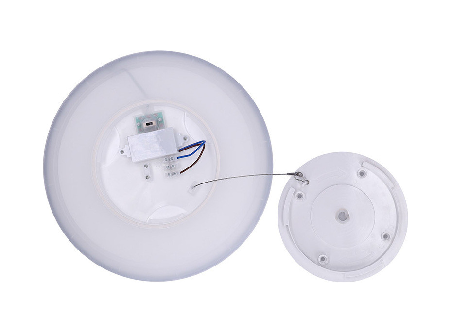 Solight LED osvětlení Acate s ochranou proti vlhkosti, IP54, 24W, 2160lm, 3CCT, 30cm, stříbrná