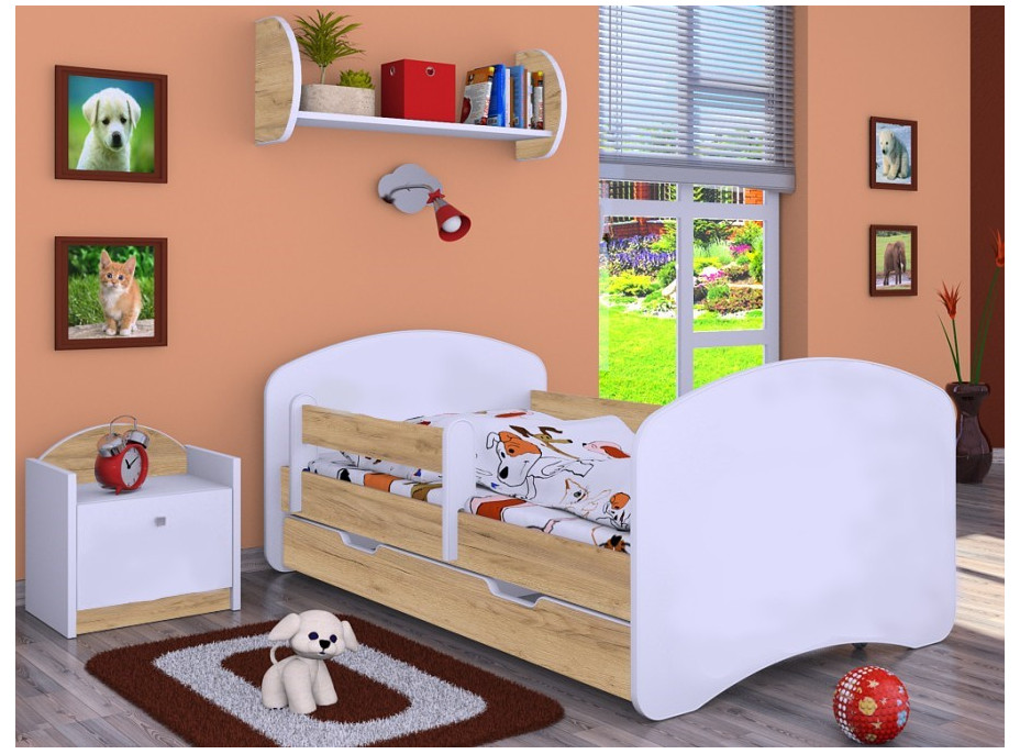 Dětská postel se šuplíkem 180x90cm HAPPY bez motivu