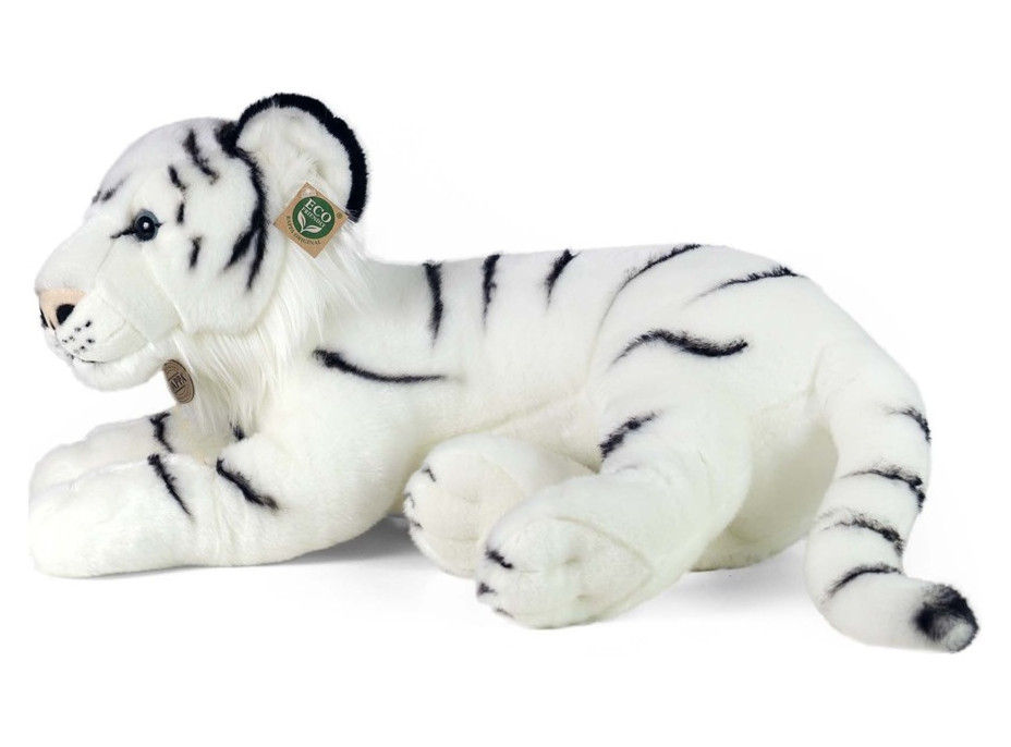 Rappa Plyšový tygr bílý 60 cm ECO-FRIENDLY