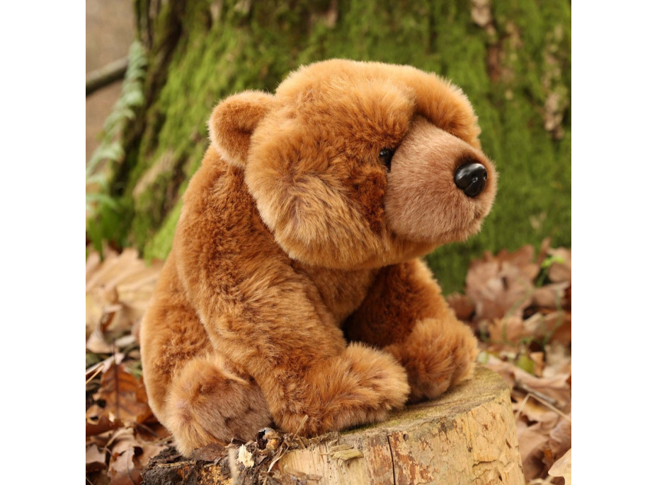 Rappa Plyšový medvěd grizzly sedící 30 cm ECO-FRIENDLY