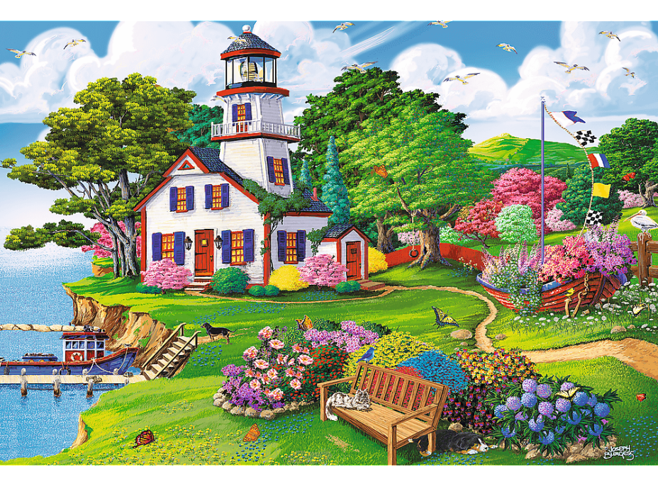TREFL Dřevěné puzzle Letní ráj 501 dílků