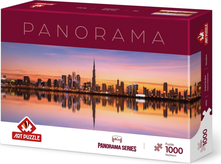 ART PUZZLE Panoramatické puzzle Dubajské panorama 1000 dílků