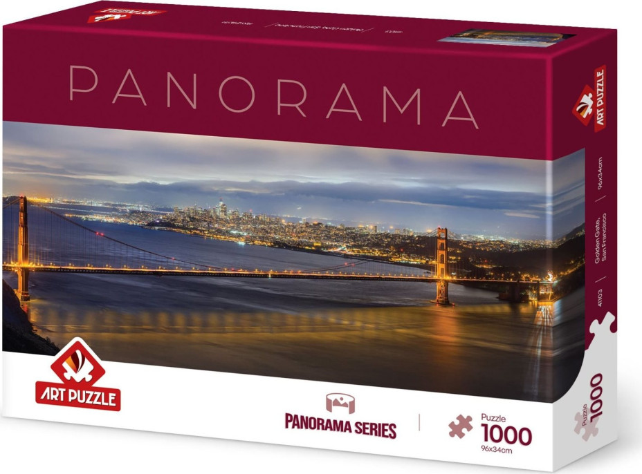 ART PUZZLE Panoramatické puzzle Most Golden Gate, San Francisco 1000 dílků