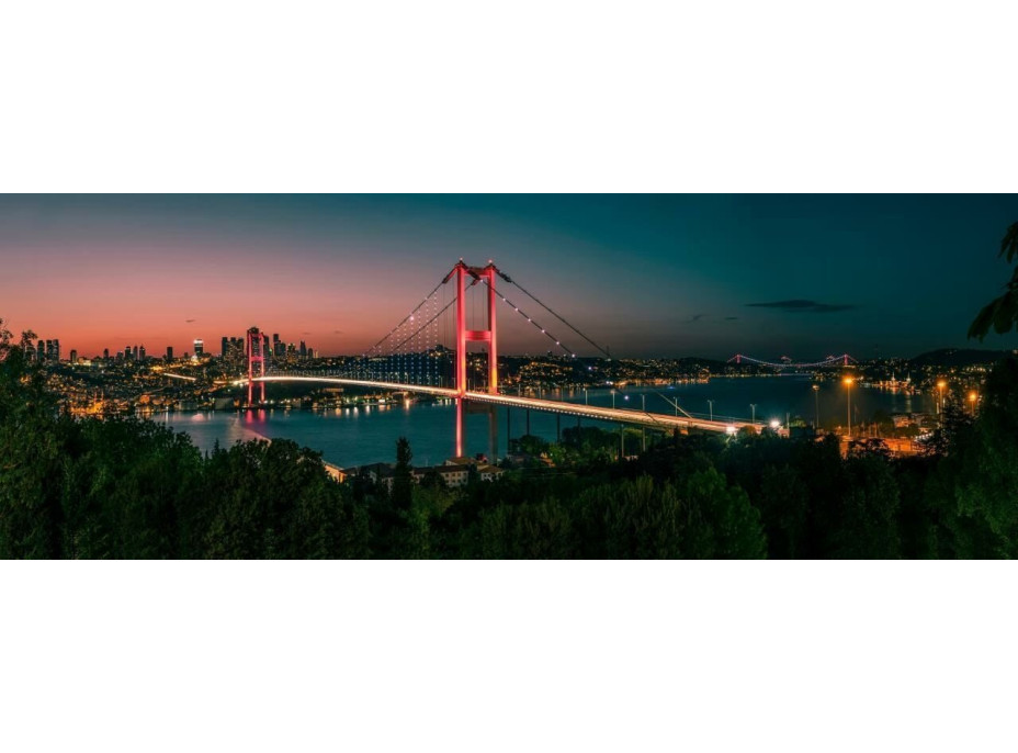 ART PUZZLE Panoramatické puzzle Noční Istanbul 1000 dílků