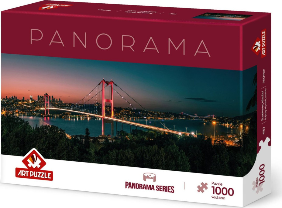 ART PUZZLE Panoramatické puzzle Noční Istanbul 1000 dílků
