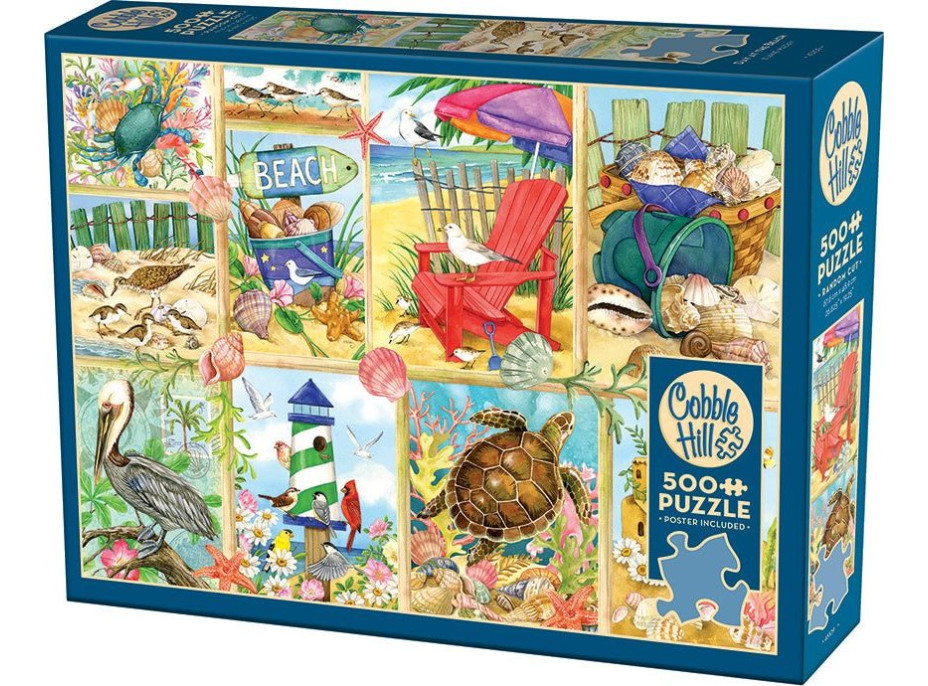 COBBLE HILL Puzzle Den na pláži 500 dílků