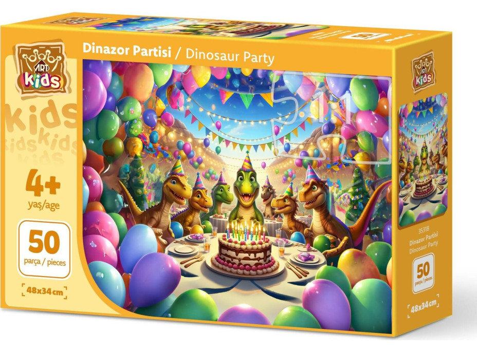 ART PUZZLE Puzzle Dinosauří oslava 50 dílků