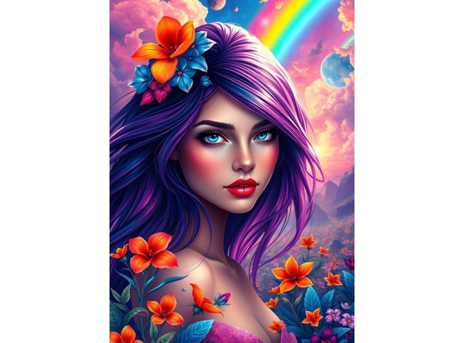 ALIPSON Puzzle Duhová dívka 500 dílků