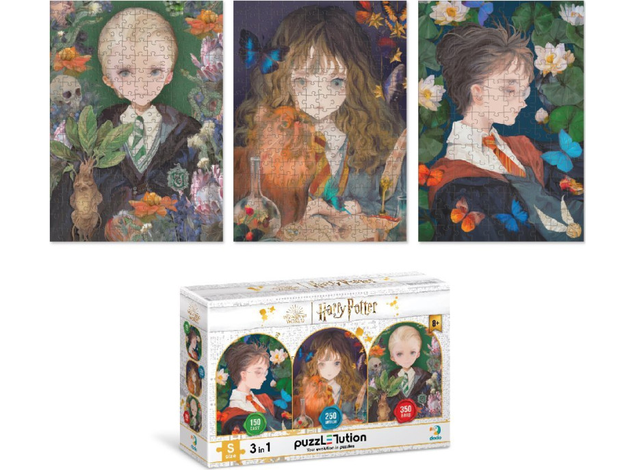 DODO Puzzle Harry Potter: Sny a Fantazie 150, 250 a 350 dílků