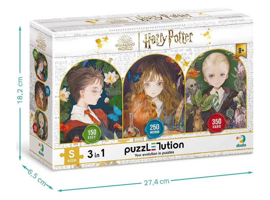 DODO Puzzle Harry Potter: Sny a Fantazie 150, 250 a 350 dílků