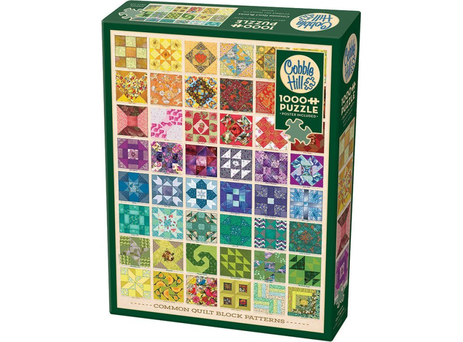 COBBLE HILL Puzzle Kostky prošívané deky 1000 dílků