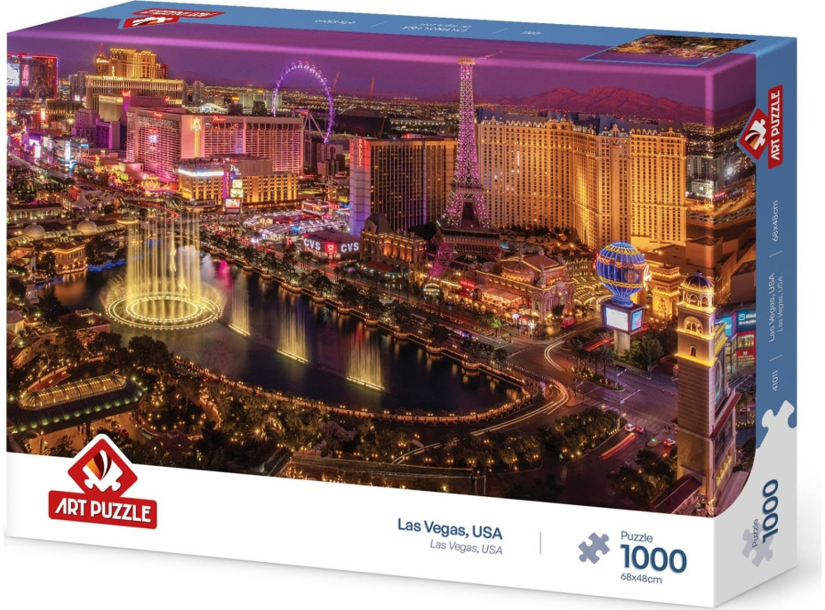 ART PUZZLE Puzzle Las Vegas, USA 1000 dílků