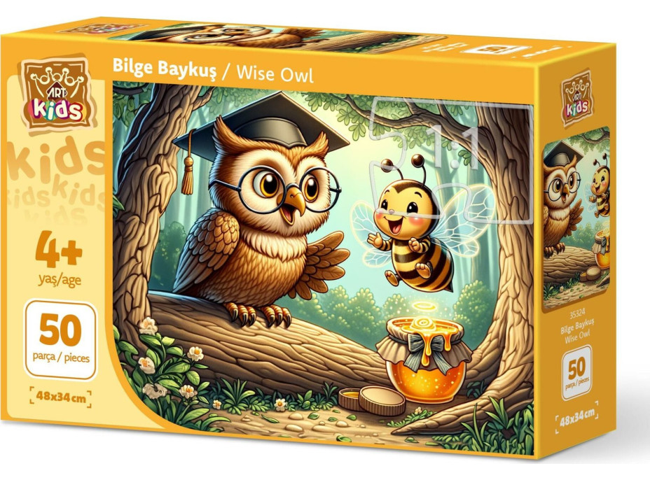 ART PUZZLE Puzzle Moudrá sova 50 dílků