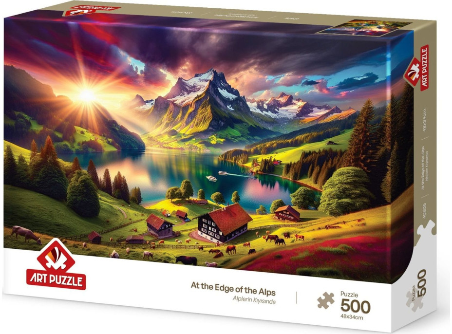 ART PUZZLE Puzzle Na úpatí Alp 500 dílků