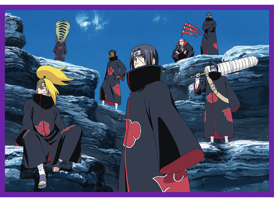 TREFL Puzzle Naruto Shippuden: Dobrodružství Naruta Uzumaki 4x250 dílků